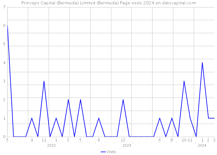 Princeps Capital (Bermuda) Limited (Bermuda) Page visits 2024 