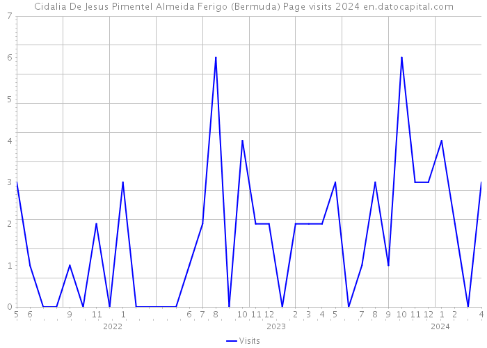Cidalia De Jesus Pimentel Almeida Ferigo (Bermuda) Page visits 2024 