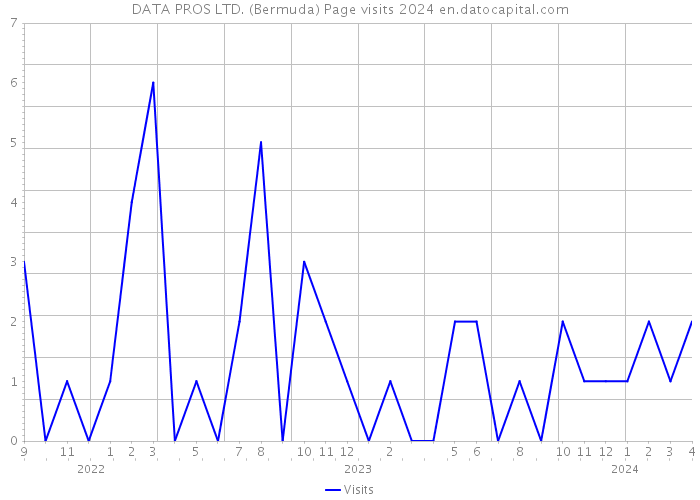 DATA PROS LTD. (Bermuda) Page visits 2024 