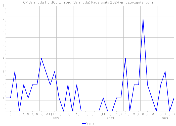 CP Bermuda HoldCo Limited (Bermuda) Page visits 2024 