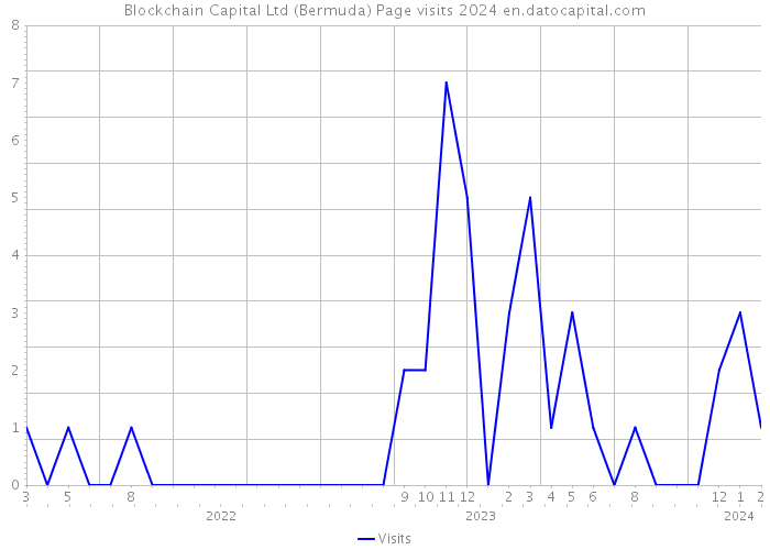 Blockchain Capital Ltd (Bermuda) Page visits 2024 