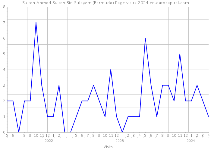 Sultan Ahmad Sultan Bin Sulayem (Bermuda) Page visits 2024 