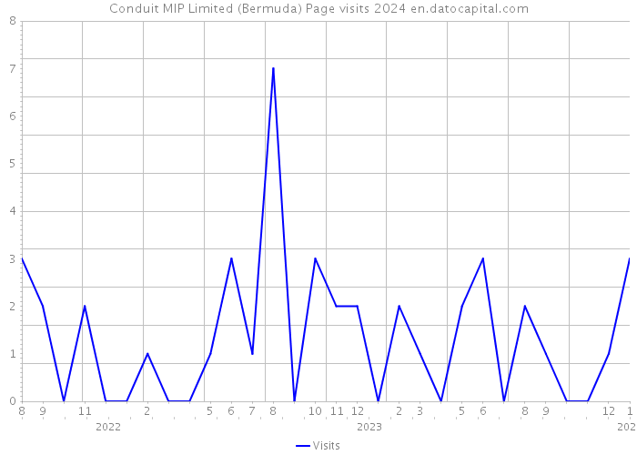 Conduit MIP Limited (Bermuda) Page visits 2024 