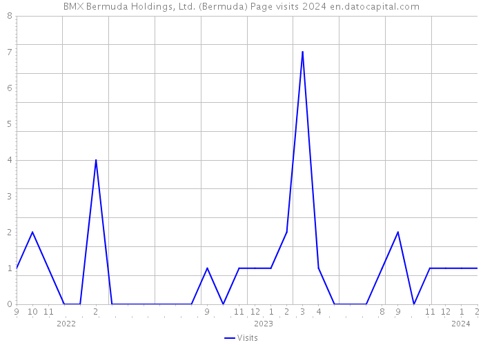 BMX Bermuda Holdings, Ltd. (Bermuda) Page visits 2024 