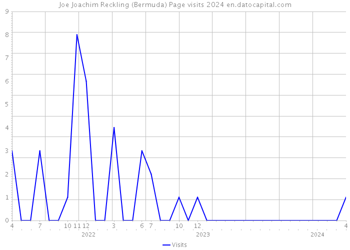 Joe Joachim Reckling (Bermuda) Page visits 2024 