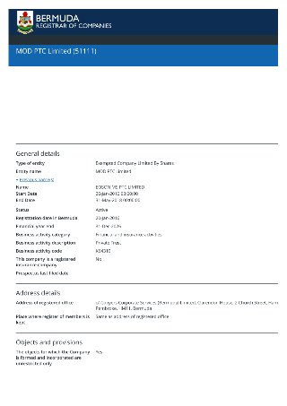 Company General Details (page 1)