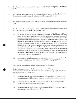 Objects and Share Capital (page 42)